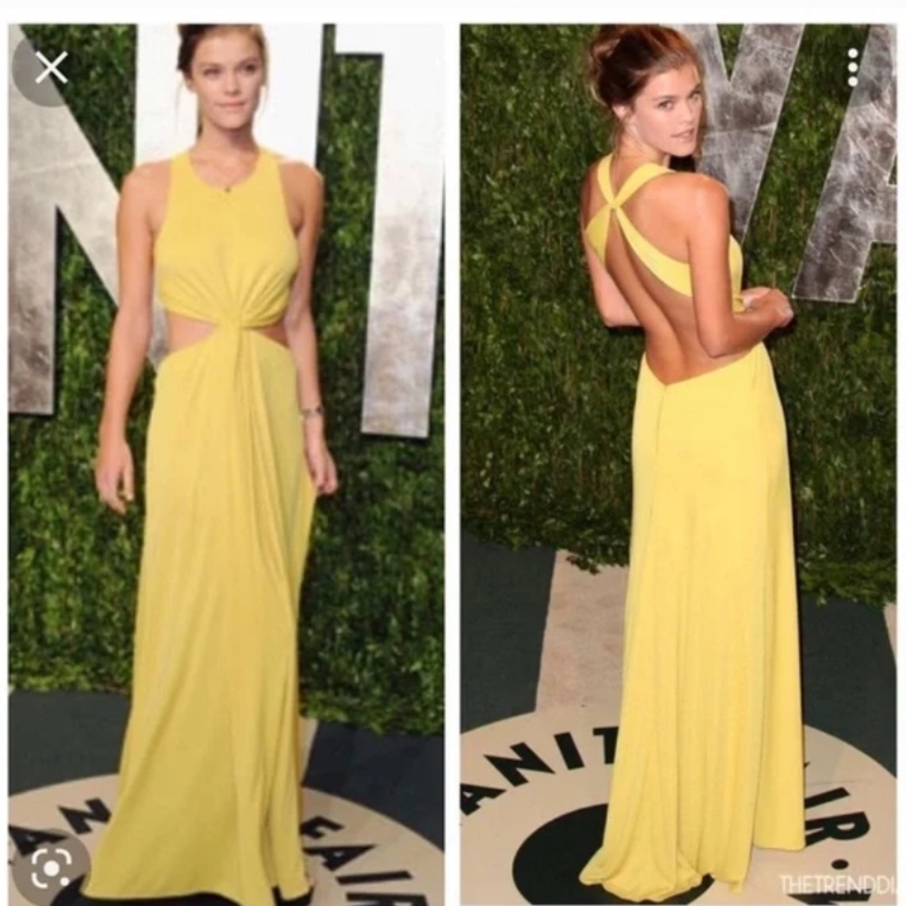 NWT BCBG OLESYA DRESS - RADIANT YELLOW M